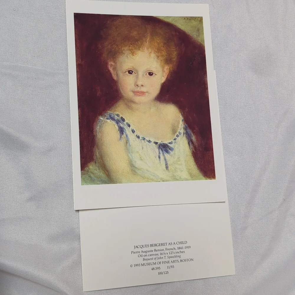 Vtg 93 Redheads Museum Of Fine Arts Boston Blank Note Cards USED 23 CARDS LEFT